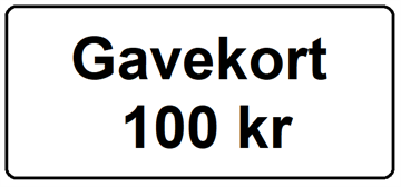 Gavekort 100 Kr
