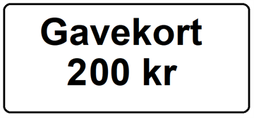Gavekort 200 Kr
