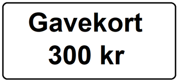 Gavekort 300 Kr
