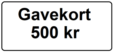 Gavekort 500 Kr
