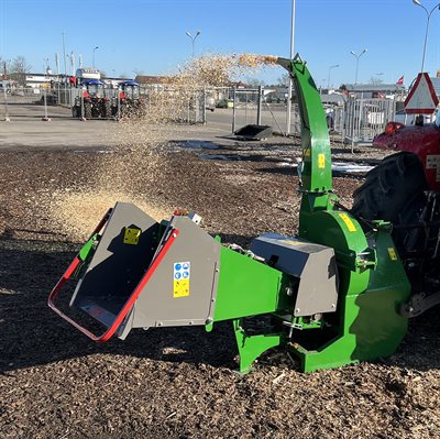 Flishugger 170, hydraulisk indføring med pumpe og tank.