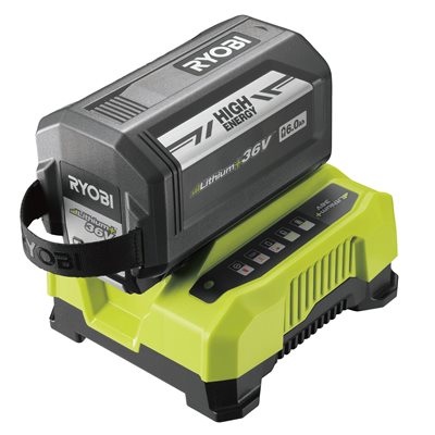 Ryobi Batteri 36V 6,0AH + LADER 36V RY36BC60A-160